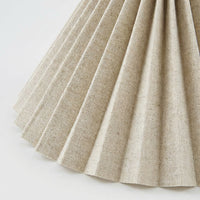 Pleated Lampshade for Table Floor Bedside Lamps, Speckled Linen Cloth Replacement Light Cover, Minim - Image 7