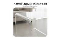 Transparent Tiered Table Multi-Functional Transparent C-Table Easy to Clean