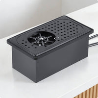 Bar Glass Washer Drainage Holes Press-Activated Glass Washer Black Finish
