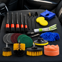 Car Cleaning Kit Car Detailing Kit Drill Attachment Tools Set with Bucket
