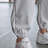 Joggers for Women with High Waist and Pockets, Ladies Trousers with Tapered Leg for Loungewear and Work, Baggy Elasticated