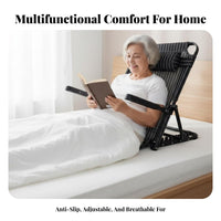 Foldable Bed Recliner No Assembly Required Adjustable Backrest Floor Seat