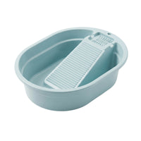 Ribbed Washboard Basin Low-Height Hand Wash Tub Hanging Hole