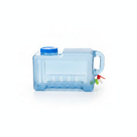 Storage Gear Top Handle Large Opening Water Container with Scale Clear Rectangular Water Container Food-Grade for Kitchen