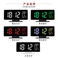 LED电子钟简约多功能时钟长方形大字体温度新品跨境热销跨境智能
