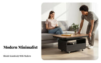 Wheeled over-Sofa Table Movable with Casters Rolling Cart Minimalist Aesthetic Easy to Move for Homeowners, Living Room