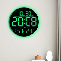 RGB LED Wall Clock with Color Changing Display and Ambient Light