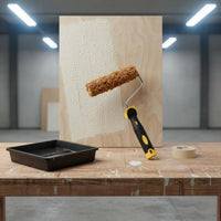 3 Pieces Texture Paint Roller Kit 6 Inch Sponge Roller Comfortable Grip Painting Supply for Renovation