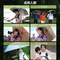 Hands-Free Umbrella Holder Backpack Strap for Outdoor Sun Protection