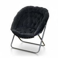 Luxuriously Soft Saucer Chair Foldable Padded Saucer Chair Modern Design