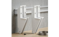 2 Pieces Replacement Screen Door Closer Bracket Plastic Door Closer Mounting Bracket Angled Hardware Reliable for Homeowners, DIYers, Home Repair