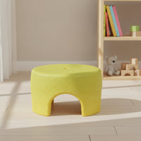 Textured Expanded Polypropylene Foam Stool Lightweight Stool with Finger Hole Compact Furniture Low-Height for Bathroom