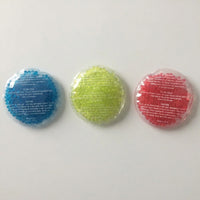 Ice Packs for Migraine Relief and Tired Eyes, Round Gel Beads Cold Compress for Muscle Ache, PVC Material Ice Bag, Hot and Cold Pack for Kids