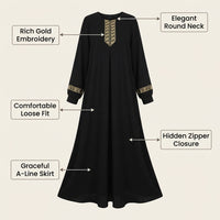 Maxi Dresses for Women UK with Long Sleeves and Bohemian Trim, Loose Fit Beach Cover Up for Resort Wear, Plus Size Dress up to 5XL