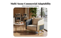Upholstered Booth with Table and Chairs Nordic Design Upholstered Lobby Seat Modern Aesthetic dense foam Foam Padding