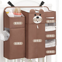 Baby Crib Hanging Storage Organizer with Multi-function, Modern Simple Style, Three-dimensional Type