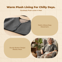 Shoulder Warmer, Fleece Lined, Comfortable for Home