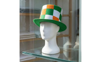 Green Felt Hat Checkered Felt Fedora Patterned