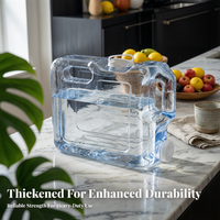 4 L 4L Water Storage Jug Large Capacity Water Jug with Spigot Built-in Handle for Journeyers, Road Trips