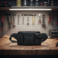 Wear-Resistant Drill Carrier Waist Bag Thickened Multi-Pocket Tool Pouch Large Capacity Electrician Tool Pouch Heavy Duty for Men, Construction