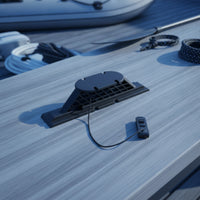 Fast-Release Mounting Base Rigid Underwater Thruster Base Compact Mounting Plate with Rail for Anglers, Kayak, Paddle Board