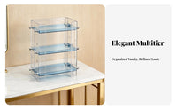 Vanity Organizer with Drawers Clear View Lid Desktop cosmetic Case with Drawers