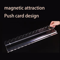 Acrylic Mahjong Tile Pusher with Shell Pattern (4-Piece Set)
