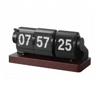 Desktop Flip Clock Hinged Cards Tabletop Timer Clock Easy to Gift Desk Decor