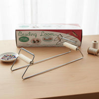 Bead Weaving Loom Stainless Steel Frame Bead Loom All-in-Single Set for Teens