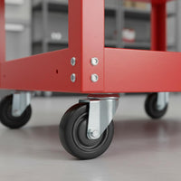 Thickened Steel Plate 3-Tier Tool Cart High Load Capacity 3 Tier Rolling Tool Cart Multi-Functional Workshop Equipment for Mechanics, Technicians, DIY Enthusiasts, Garage, Art Studio