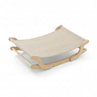 Solid Wood Curved Cat Rocking Bed Pet Resting Piece