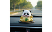 Small Gift Panda Dashboard Decoration Adorable Design Decorative Accessory Fine Details for Desktop
