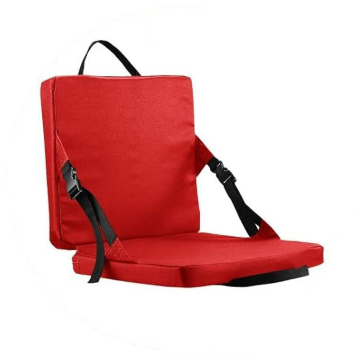 Padded Stadium Seat with Carrying Strap Indoor and Outdoor Portable Chair with Strap Supportive Foldable Seat Cushion Soft for Camping