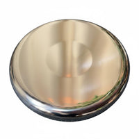 Round Stainless Steel Stool Seat Easy to Clean Polished Metal Stool Top