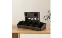 Coffee Station Organizer Extendable Shelf Easy Access for Break Room, Baristas