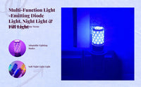 Remote dimmable color LED night light