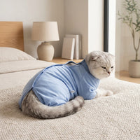 Cat Recovery Suit with Fasteners, Post-Operative Clothing for After Surgery