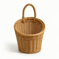 Imitation Vine Basket Natural Rattan Storage Basket Sturdy for Home Organization