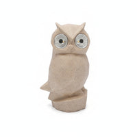 Owls Statue with Lighted Eyes Cute Animal ornament Enchanting Garden Ornament for Gardeners