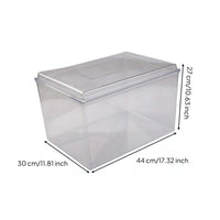 Rectangular Acrylic Cover Rigid Lidded Box Enclosure Polished Finish
