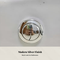 Classic Toilet Tank Flush Button, Universal Coil, Press Lever Material