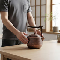Chinese Style Copper Teapot Large Capacity Tea Kettle Handmade Copper Tea Pot Thickened Body