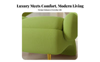 Oversized Single Sofa Light Luxury Design Shell-Shaped Armchair Modern Aesthetic Deep Seat for Apartment Dwellers