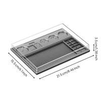 Watch Repair Storage Organizer Dustproof Watch Parts Storage Box Rectangular Organizer for Watchmakers
