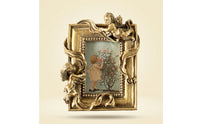 Photo Frame with Angel Figures Ornate Angel Frame Intricate for Entryway