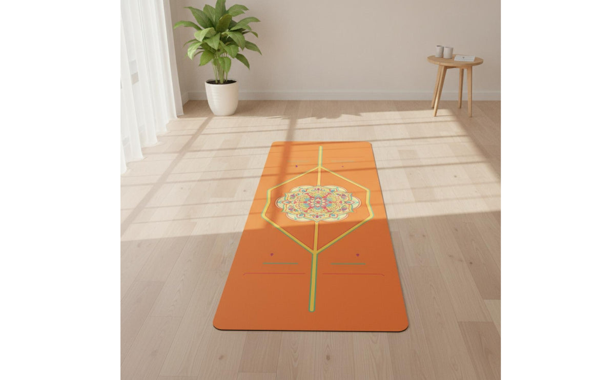Non-Slip Exercise Mat Mat with Printed Pattern Double-Sided Exercise Mat Mat Sound-Insulating Lightweight for Fitness Enthusiasts
