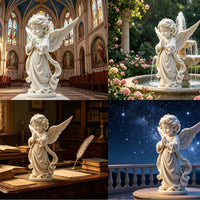 3D打印欧式天使工艺品小摆件雕像雕塑小天使孩子桌面装饰模型摆件