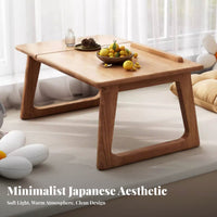 Foldable Tatami Table Japanese Design Adjustable Tatami Table Portable