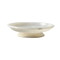 Mineral Fruit Tray Glossy Stone Decorative Bowl Multi-Functional Tabletop Display Tray for Centerpiece