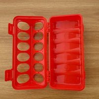 Chick Feeder and Quail Feeder Dispenser, Multi-Hole Trough for Animal Feeding, Rectangular Chick Starter Kit in Paper Box Packaging